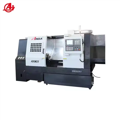 CNC Lathe de cama inclinada